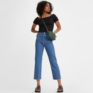 Levi's® Premium RIBCAGE STRAIGHT ANKLE WOMEN'S JEANS Jazz Pop - Medium Wash- 29